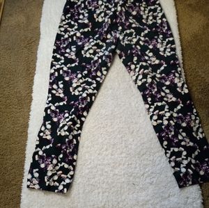 Floral print trousers trousers